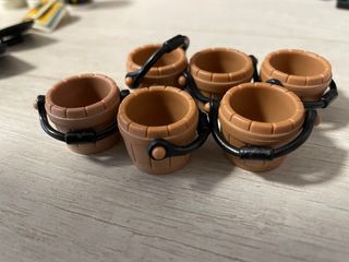 Lote 6 cubos madera medieval Playmobil