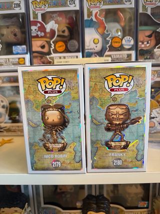 Funko Pop! One Piece Nico Robin y Franky estatuas