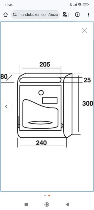× 7 Buzón verde metálico con cerradura