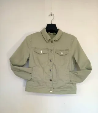 VERO MODA Chaqueta Verde Pastel Y2K Retro