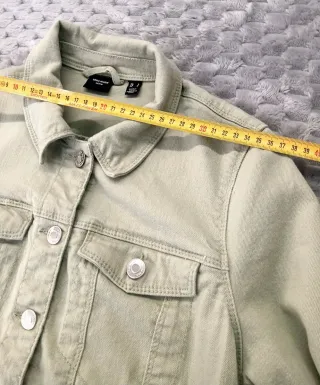 VERO MODA Chaqueta Verde Pastel Y2K Retro