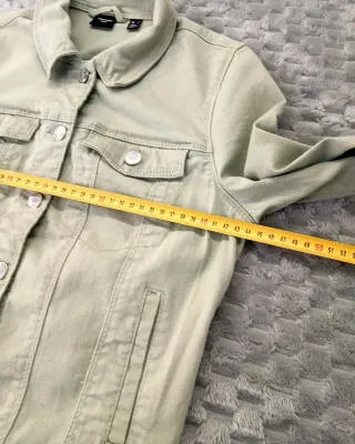 VERO MODA Chaqueta Verde Pastel Y2K Retro