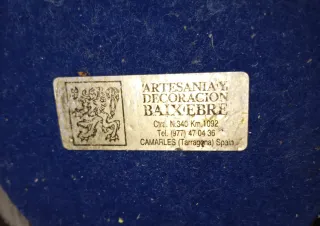 Figura de artesanía hombre y niño