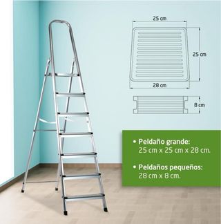 Escalera plegable de aluminio
