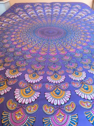Colcha India Mandala Algodón
