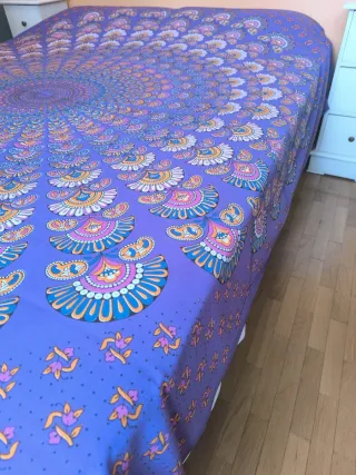 Colcha India Mandala Algodón