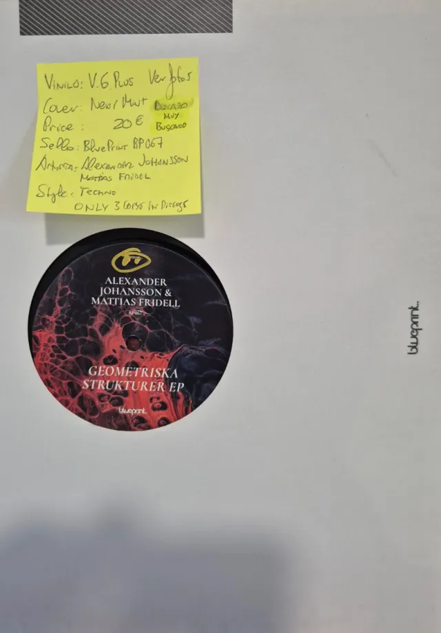 Alexander Johansson & M.Fridell Vinilo Techno