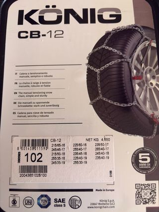 Cadenas para nieve KÖNIG CB-12