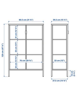 Vitrina Metálica Negra RUDSTA