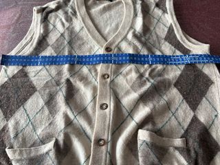 Gilet MALAGRIDA a rombi, 80% lana