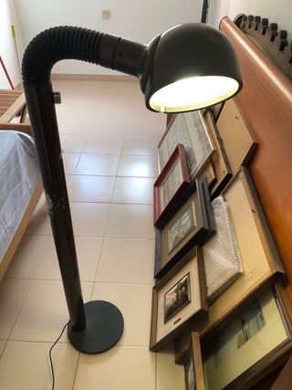 Lámpara de pie vintage metal y plástico