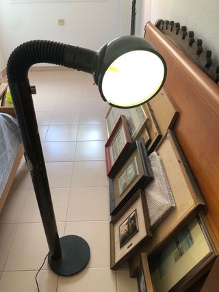 Lámpara de pie vintage metal y plástico