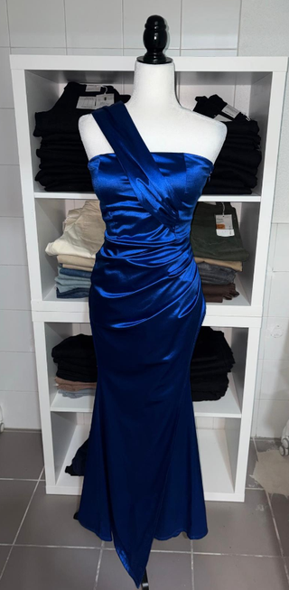 Vestido azul elegante talla única (S aprox)