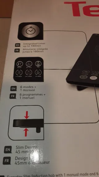 Placa Inducción Tefal Portátil