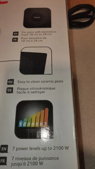 Placa Inducción Tefal Portátil