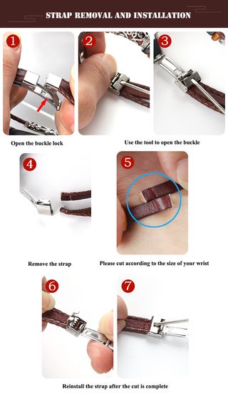 Pulsera de Cuero y Acero Bandera Triple de Italia