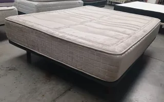 150X190 | COLCHON VISCO + BASE TAPIZADA 3D