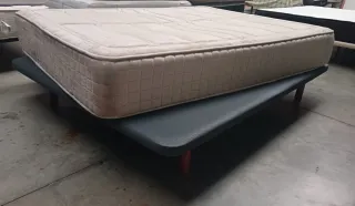 150X190 | COLCHON VISCO + BASE TAPIZADA 3D