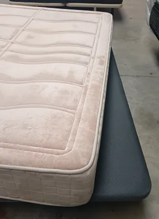 150X190 | COLCHON VISCO + BASE TAPIZADA 3D