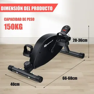 Bici Estática de Pedales con Monitor Eléctrico