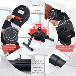 Bici Estática de Pedales con Monitor Eléctrico