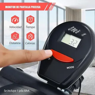 Bici Estática de Pedales con Monitor Eléctrico