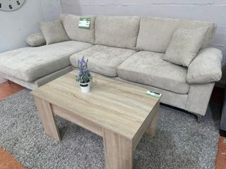 Sofá modular beige 263cm