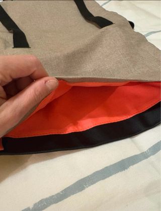 Mochila SKFK Beige y Negra