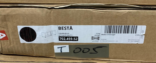 Estructura BESTÅ IKEA negro-marrón 120×40×38