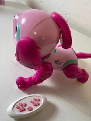 Cagnolino elettronico rosa con telecomando