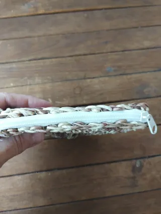 Pochette Vintage in Paglia Intrecciata