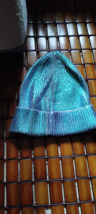 Gorro y bufanda azul celeste