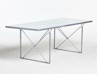 Mesa comedor vintage IKEA cristal y metal