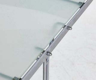 Mesa comedor vintage IKEA cristal y metal