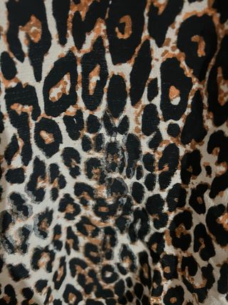 Vestido Leopardo Negro y Marrón Talla S