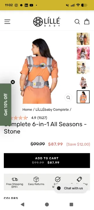 Mochila Portabebés Lillebaby Negra