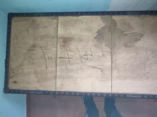 Baúl antiguo madera siglo XVIII-XIX