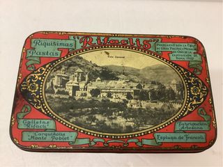 Caja Hojalata Antigua Rifaclis Roma 1922