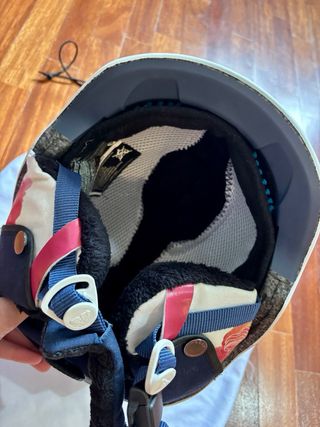 Casco de esquí Roxy floral blanco