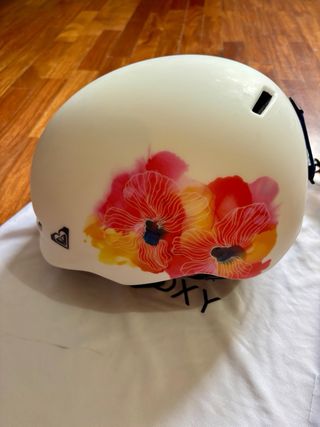 Casco de esquí Roxy floral blanco