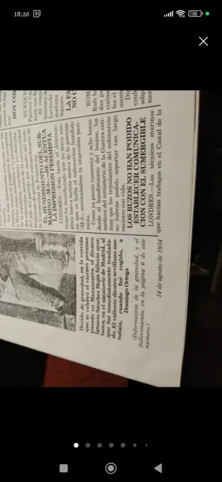 Periódico Antiguo 1934