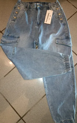 Pantaloni cargo donna XL nuovi con cartellino Top