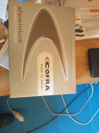 Scarpe uomo infortunistica nere e arancioni 43