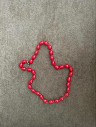 Collana da donna rossa