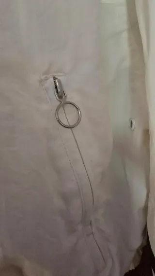 Bomber Bershka Blanca Talla M