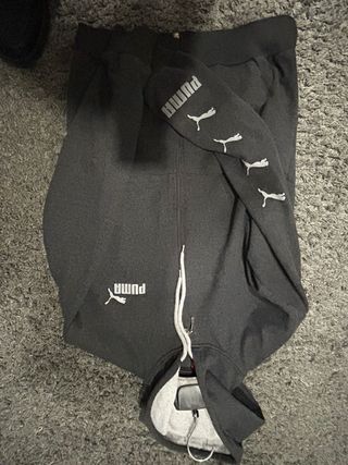 Sudadera Puma Gris con Cremallera