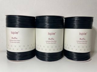 3 rotoli rafia ISPIE nera