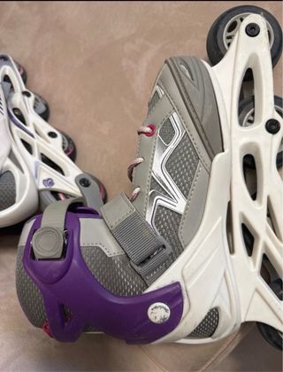 Patines Oxelo Morado y Gris Talla 35-38