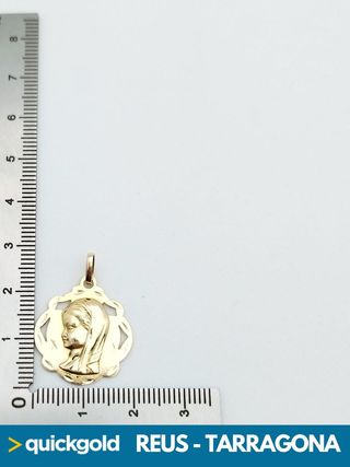 035-03-00726  COLGANTE ORO 18K VIRGEN NIÑA