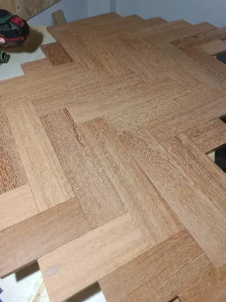 Lote tablillas madera tropical